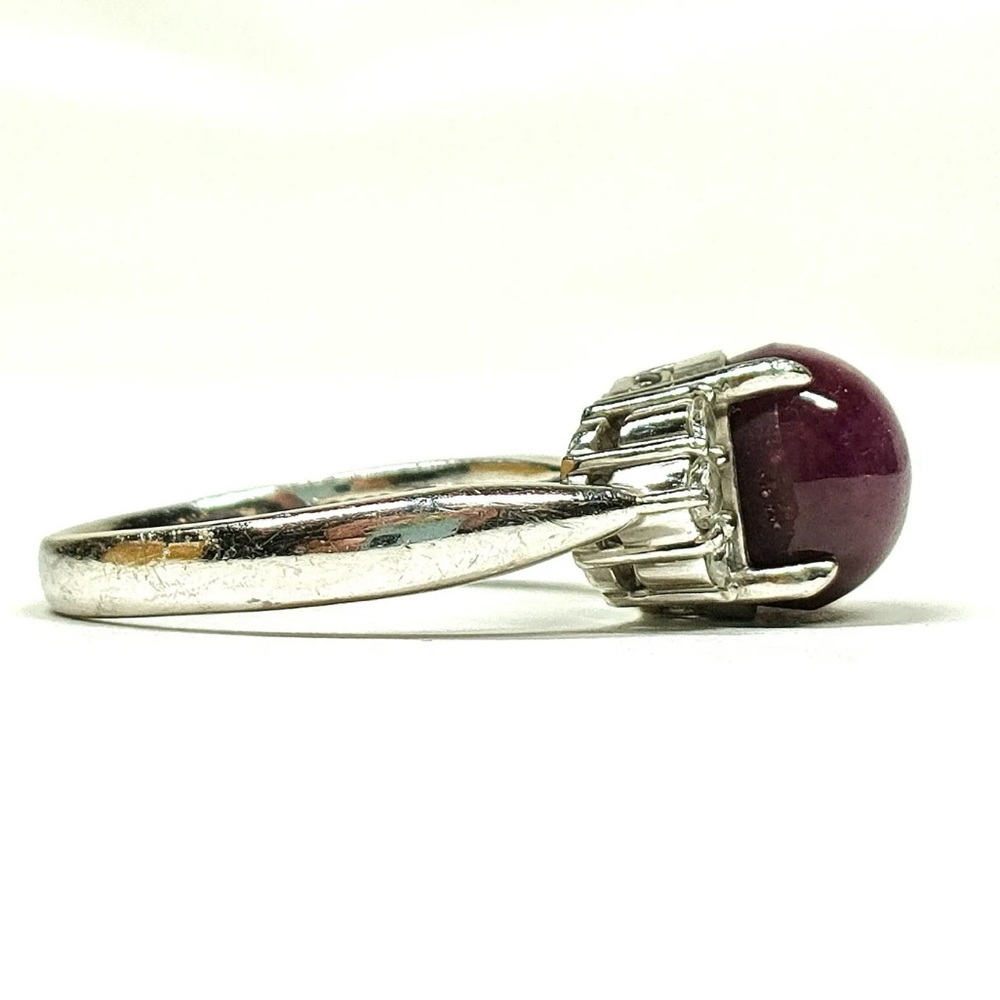 Jewelry Ring   Starsapphire 5.71ct Platinum 3713523 - Picture 2 of 10
